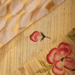 Cream Gold Handcrafted Tissue Banarasi Saree