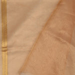 Cream Gold Handcrafted Tissue Banarasi Saree