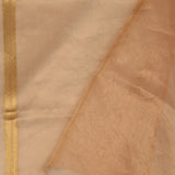 Cream Gold Handcrafted Tissue Banarasi Saree