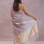 Lilac Tissue Organza Banarasi Saree