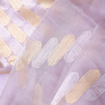 Lilac Tissue Organza Banarasi Saree