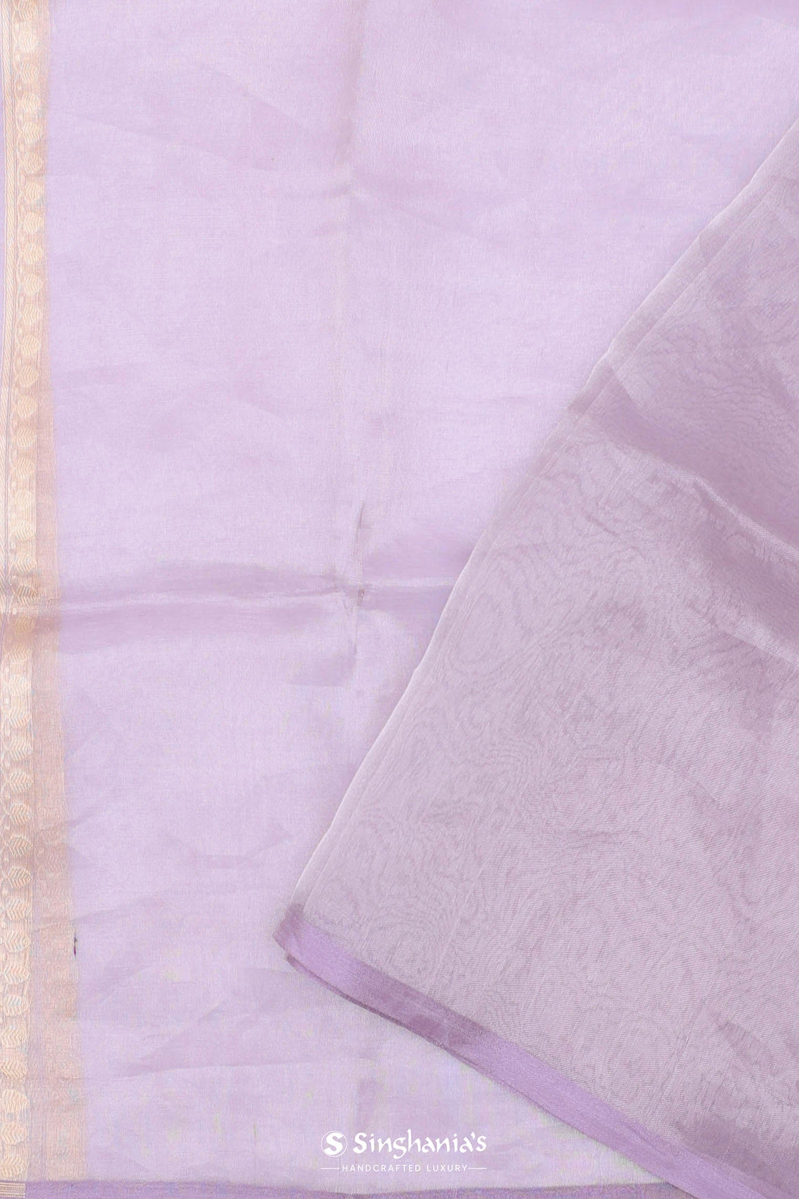 Lilac Tissue Organza Banarasi Saree