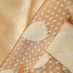 Marble Peach Floral Butta Organza Banarasi Saree