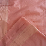 Geranium Pink Banarasi Silk Jaal Saree