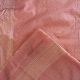 Geranium Pink Banarasi Silk Jaal Saree