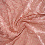 Geranium Pink Banarasi Silk Jaal Saree