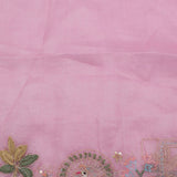 Cherub Pink Tissue Handcrafted Saree