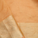 Fawn Gold Jaali Crafted Tissue Saree
