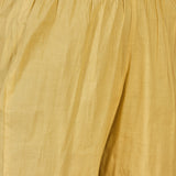 Light Yellow Embroidered Cotton Kurta Set