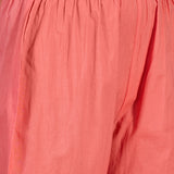 Light Pink Embroidered Cotton Kurta Set