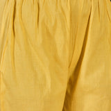 Ombre Yellow Embroidered Cotton Kurta Set