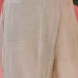 Ivory Pink Floral Print Organza Kurti With Pink Dupatta