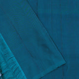 Indigo Blue Kanjivaram Saree With Designer Border