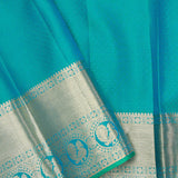 Dolphins Aqua Jalli Kanjivaram Silk Saree