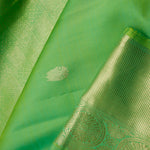 Paris Green Butti Kanjivaram Silk Saree