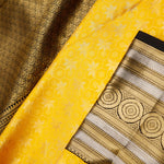 Gold Yellow Butti Kanjivaram Silk Saree