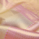 Pale Gold Butti Kanjivaram Silk Saree