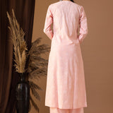 Rose Pink Khadi Printed Cotton Cambric Kurta Set