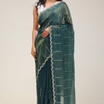 Opal Green Handcrafted Tissue Saree