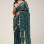 Opal Green Handcrafted Tissue Saree