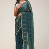 Opal Green Handcrafted Tissue Saree