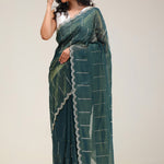Opal Green Handcrafted Tissue Saree