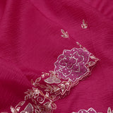Steel Pink Tissue Crafted Saree