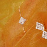 Dahlia Yellow Handcrafted Tissue Saree