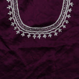 Imperial Purple Silk Crafted Saree