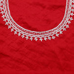 Arsenal Red Silk Crafted Saree