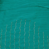 Bondi Blue Silk Crafted Saree