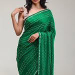 Castleton Green Silk Handcrafted Saree