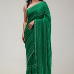 Castleton Green Silk Handcrafted Saree