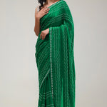 Castleton Green Silk Handcrafted Saree