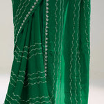 Castleton Green Silk Handcrafted Saree
