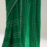 Castleton Green Silk Handcrafted Saree