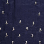 Deep Blue Handcrafted Tissue Saree