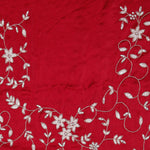 Chilli Red Silk Crafted Saree