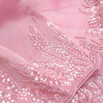 Valentine Pink Tissue Handcrafted Saree