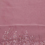 Valentine Pink Tissue Handcrafted Saree