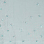 Light Turquoise Tissue Saree With Embroidery Detail