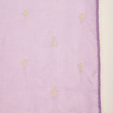 Lilac Floral Print Organza Kurti Set