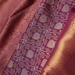 Pansy Purple Jaal Kanjivaram Silk Saree