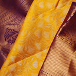 Yellow Gold Jaali Kanjivaram Silk Saree