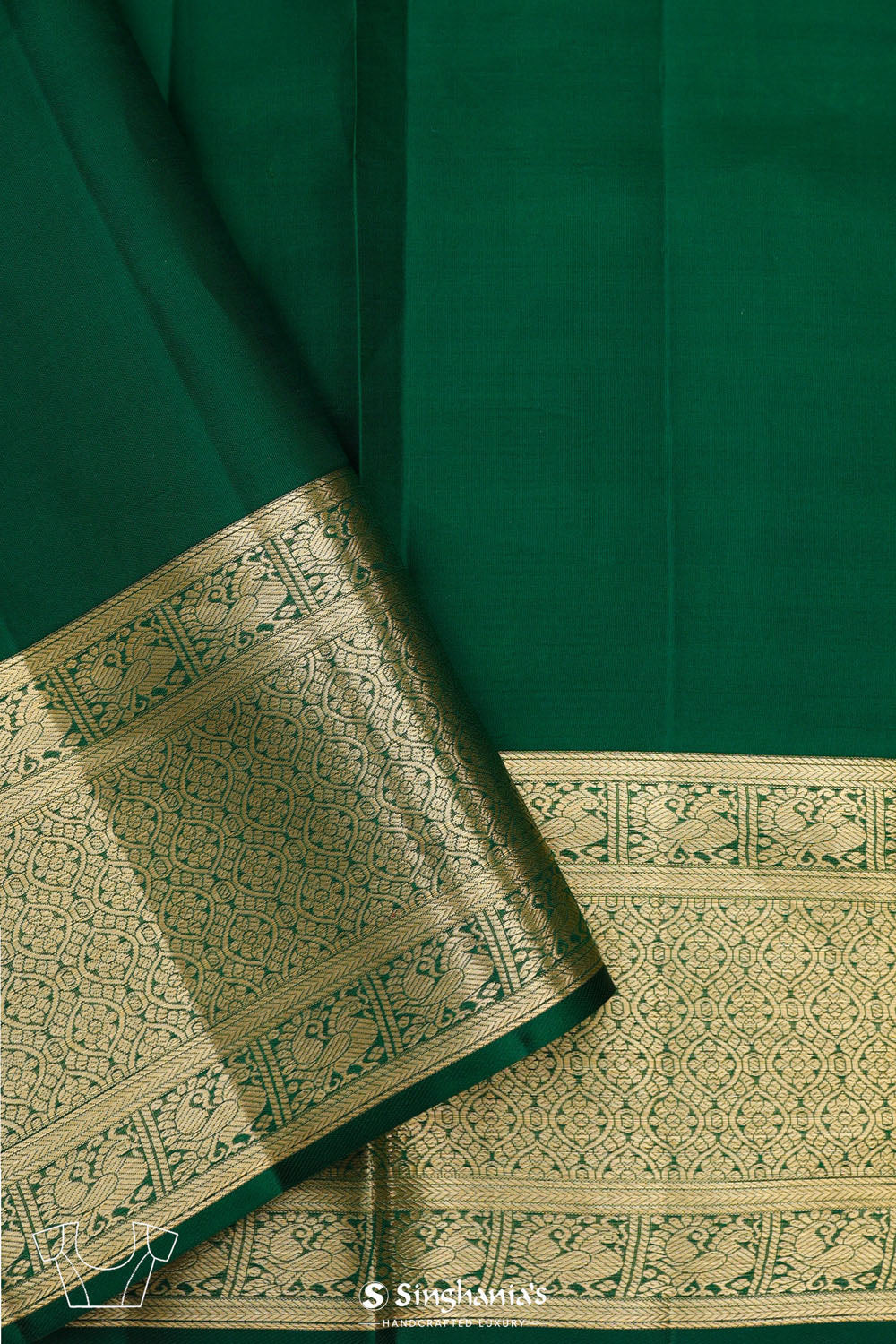 French Pink Flora Kanjivaram Silk Saree