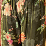 Olive Green Crepe Sharara Set
