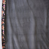 Black Floral Crepe Sharara Set