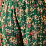 Emerald Green Printed Crepe Sharara Set