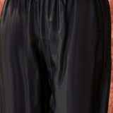 Black Printed Crepe Dress Set