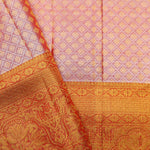Georgia Peach Heritage Kanjivaram Silk Saree